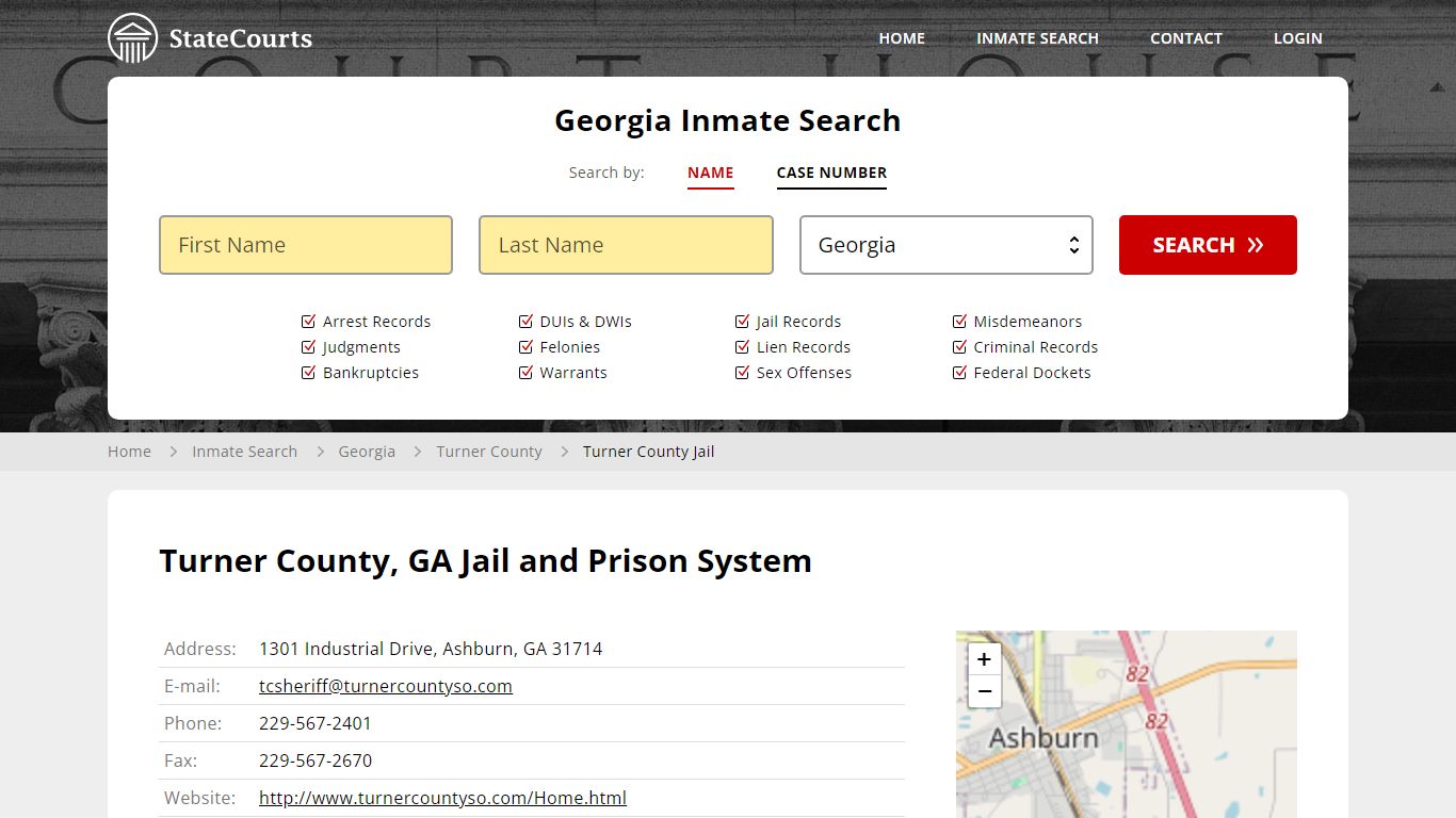 Turner County Jail Inmate Records Search, Georgia - StateCourts